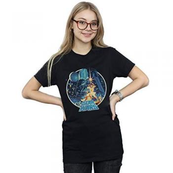 Star Wars Vintage Victory Cotton Boyfriend Shirt – Black