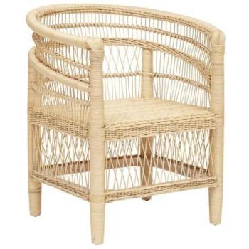 Malevio Sessel aus Mahagoni und Rattan
