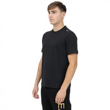 EA7 Emporio Armani T-Shirt Kurzarm Metallic Logo Schwarz Größe L