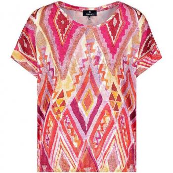 Monari Rundhalsshirt mit Ikatmuster