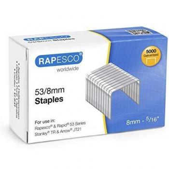 Rapesco 53/8mm Staples Chisel Point (Pack of 5000) 0750 HT55541