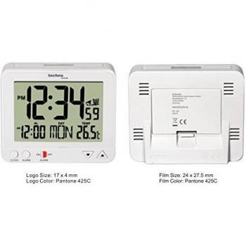 Réveil rectangulaire Technoline WT 195 blanc