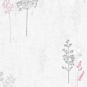 Papier peint 20011-06 Fleurs Grises