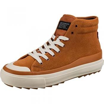 Levi's® Herren Sneakers Square Ripple Mid 2.0 aus Stoff Braun EU 41