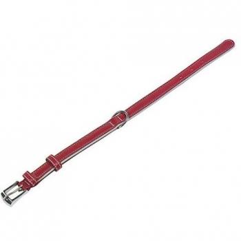 Cuir Agneau Chien Rouge Reflect Nobby Collier 55 cm × 25 mm