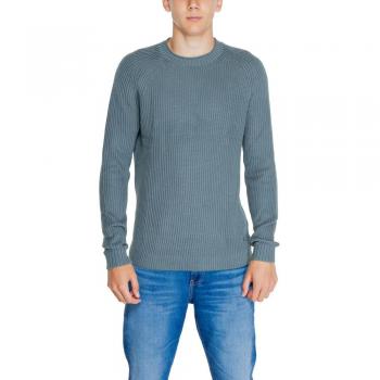 Men's Green Cotton Utility Raglan Sweater by Calvin Klein