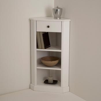 Armoire d'angle blanche