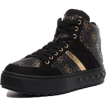Donna Guess Sneaker Alto in Ecopelle Nera