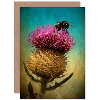 ThistleBee Scottish Greeting Card