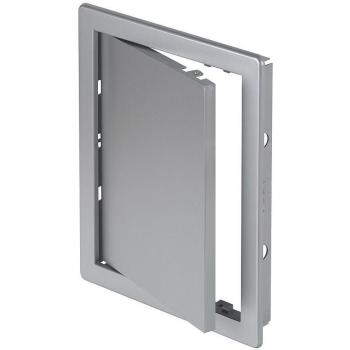 Panneau porte inspection ABS 150×200 mm – Teinte argent satiné – INVENA