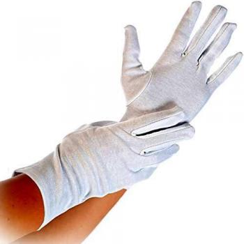 Franz Mensch Hygostar Baumwoll-Handschuh BLANC Größe M, 1 Paar/Pack