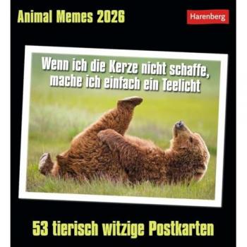 Animal Memes Postkartenkalender 2026