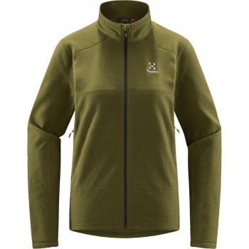 Haglofs Buteo Olive Green Women’s Full Zip Sweatshirt XS