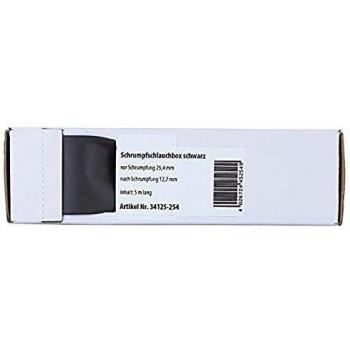 Heat Shrink Tubing Black 25.4 mm Ø 12.7 mm Length 5 meters