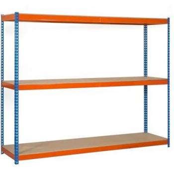 Structure Métallique Ecoforte – 3 étages – Dimensions 1500 × 1200 × 600 mm – Couleurs Bleu et Orange