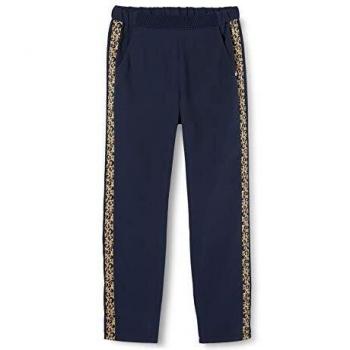 IKKS Junior Pantalon Fluide Bandes Léopard, Azul
