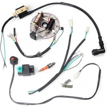 50-125cc Kick Start Wiring Loom with Ignition Switch