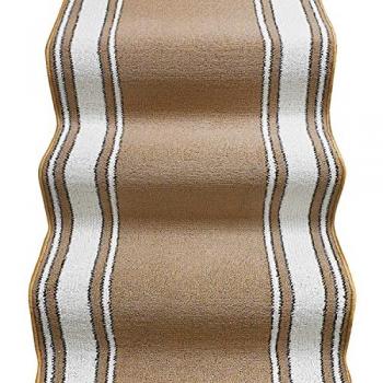Tapis de marche antidérapant beige 67x500 cm