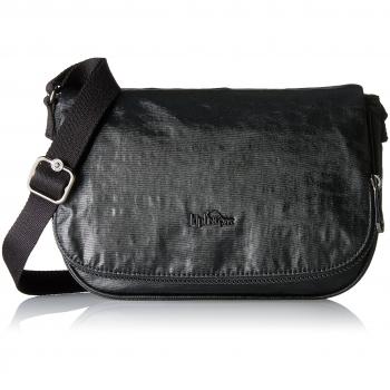 Kipling Damen Umhängetasche Earthbeat S, Schwarz (Lacquer Night)