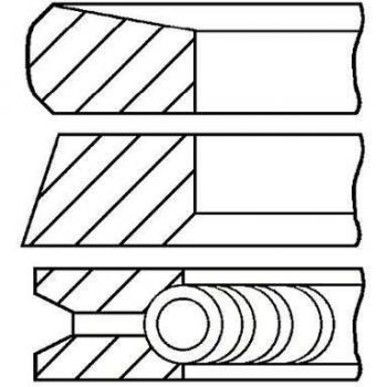 Goetze OEM Piston Ring Kit 08‑137507‑00