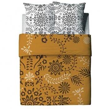 Les Ateliers du Linge Parure de lit Babouchka avec Housse de Couette et taie(s) d'oreiller imprimé 240 x 240