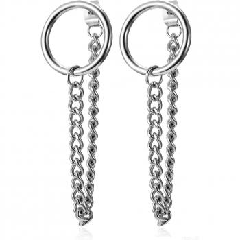 Aretes Estilo Rock Plumas