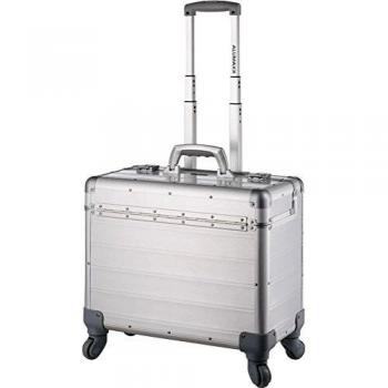 Four-Roulettes Pivotantes en Aluminium – Argent Mat – Valise PANDORA