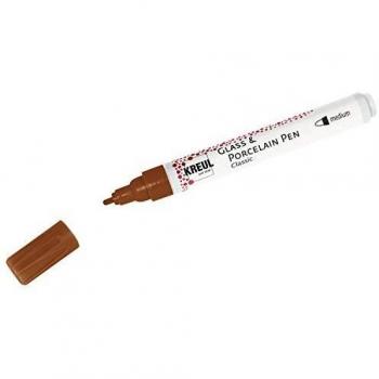 Rotulador opaco para porcelana y cristal, 2-4 mm, marrón