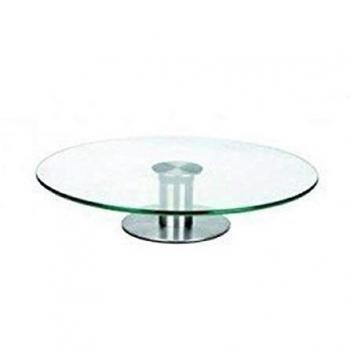 Stainless-Glass Rotating Dish – IBILI 717130 – 30cm Diameter