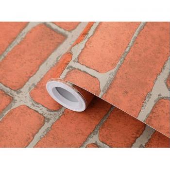 Removable Faux Brick Wallpaper 3D Design 45cm x 10M