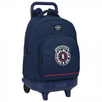 BlackFit8-Mochila Escolar con Ruedas BlackFit8 Azul marino 33 X 45 X 22 cm