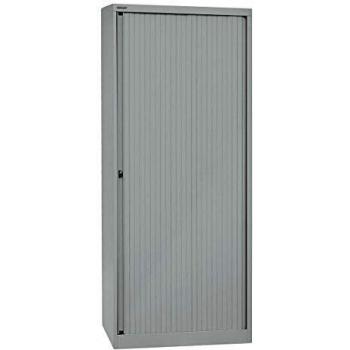 Armoire à rideaux en acier gris clair