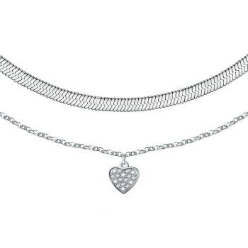 Collana Le Petite Story Cuori d'Amore 05 Cm Argento