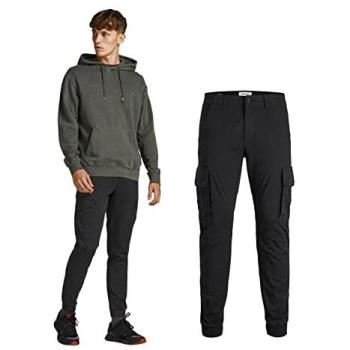 Pantalon noir stretch JACK & JONES