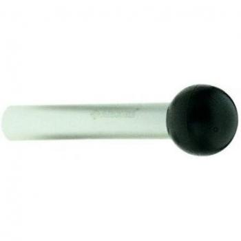 Butée de porte en aluminium finition argentée Allumette
