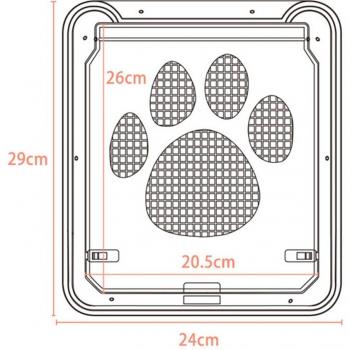 Puerta Solapa Segura para Perros y Gatos