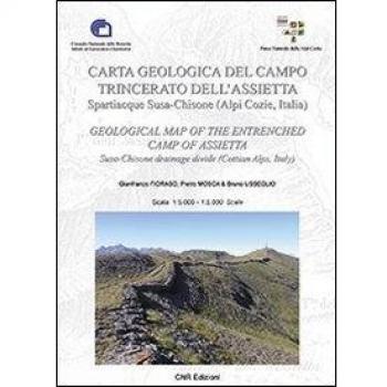 Carta geologica del campo trincerato dell'Assietta. Sparticque Susa-Chisone