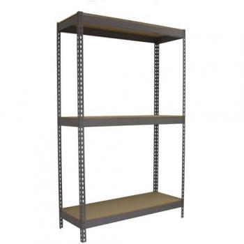 Estantería metálica en kit de acero 75x150 cm, 400 kg por balda