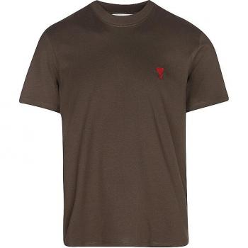 AMI PARIS Herren T-Shirt Braun Größe XXXL