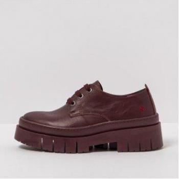 Chaussures casual bordeaux à lacets