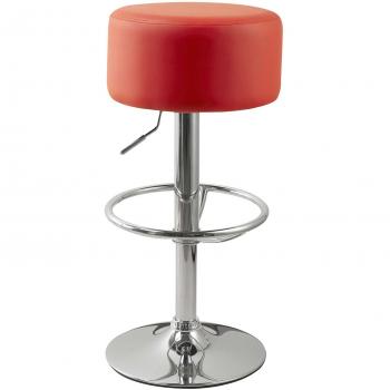 Capri Red Bar Seat, Adjustable and Swiveling