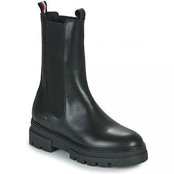 Tommy Hilfiger Klassische Stiefeletten Monochromatic Chelsea Boot FW0FW06730 Schwarz