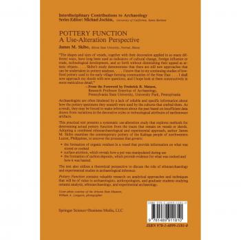 Pottery Function: A Use-Alteration Perspective (Interdisciplinary Contributions To Archaeology)