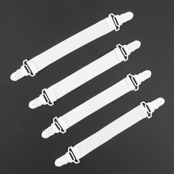Draps en coton blanc avec fixations à pince