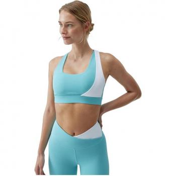 White Provence Cleo Medium‑High Support Yoga Top – XS – Born Living – Women’s Edition