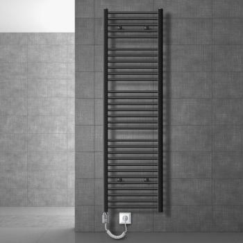 Sahara Radiatore da Bagno in Acciaio Antracite 900W – Sistema di Montaggio Completo