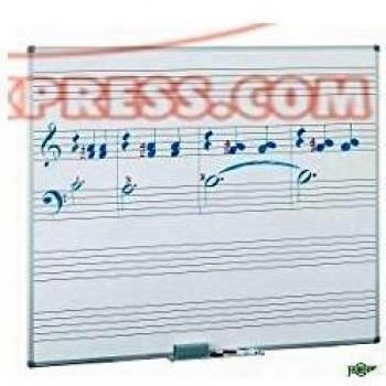 Pizarra blanca Faibo 5 pentagramas 122x200 cm