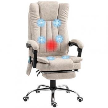 Fauteuil de bureau avec repose-pied et massage