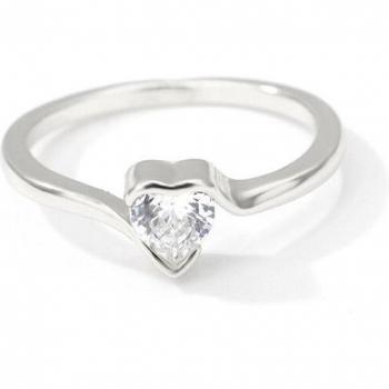 Heart-Shaped Zircon Ring for Girlfriend