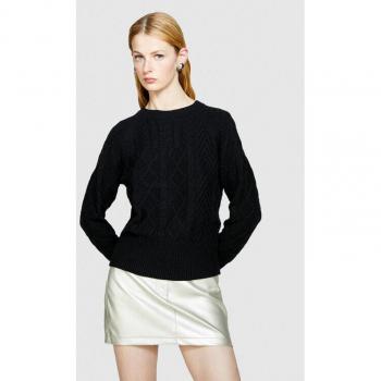 Sisley Pullover Schwarz, Boxy‑Fit (Artikel 17L3M103W)